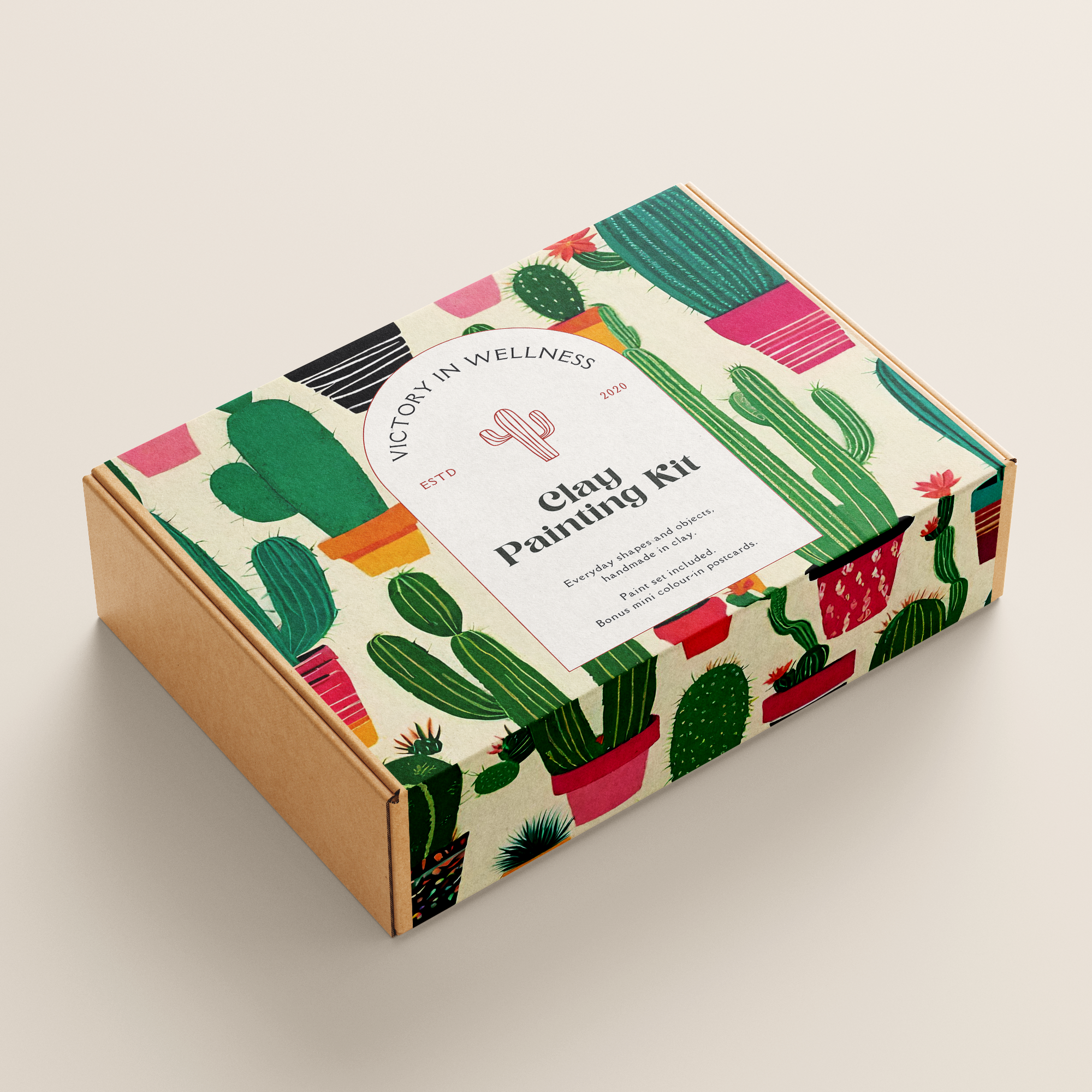 Desert Cacti Paint By Numbers Kit, Succulent Painting, DIY Art Project | by Victory In Wellness