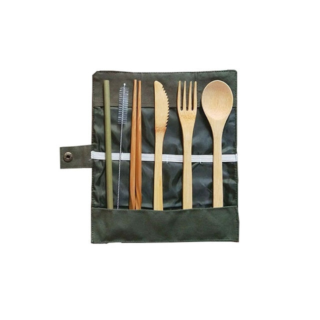 Eco-Friendly Bamboo Cutlery Set