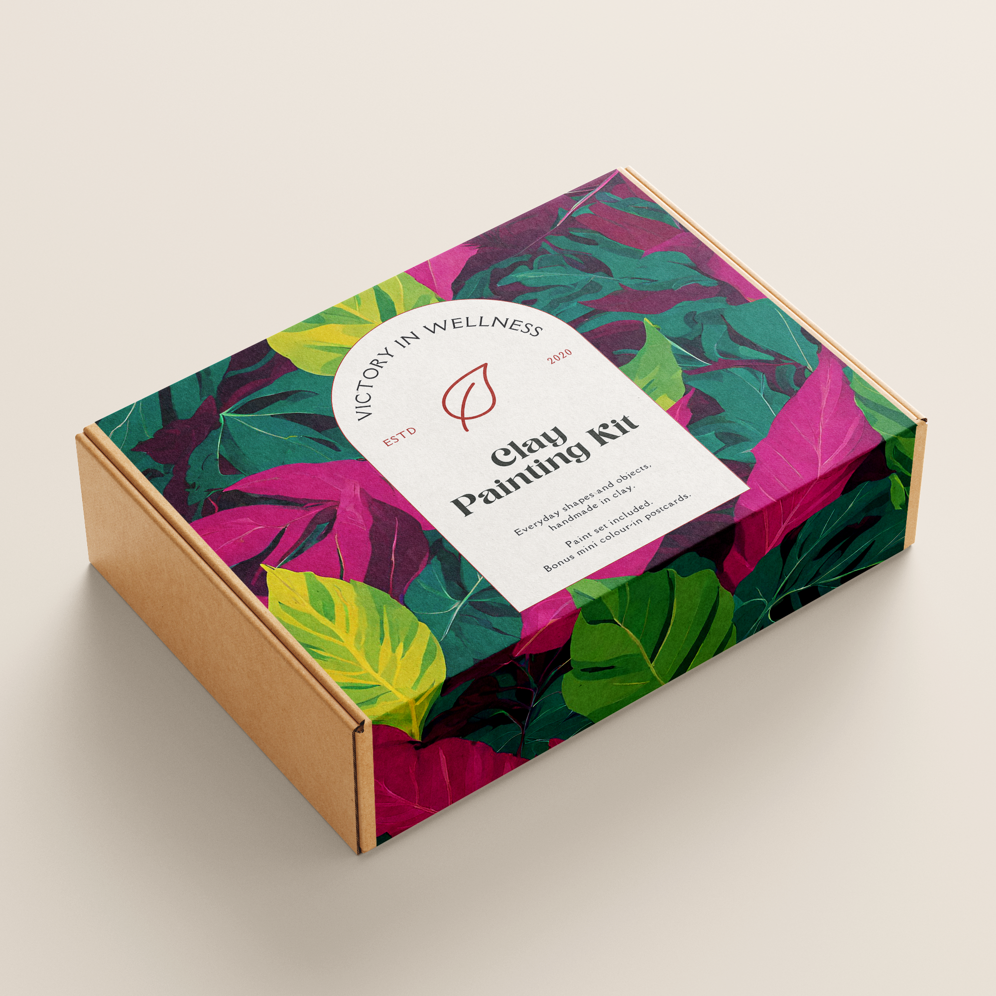 Giant Jack Leaf Paint By Numbers Kit, DIY Nature Art for Adults and Kids, Easy to Paint with Numbers, Stress-Relieving Activity | by Victory In Wellness