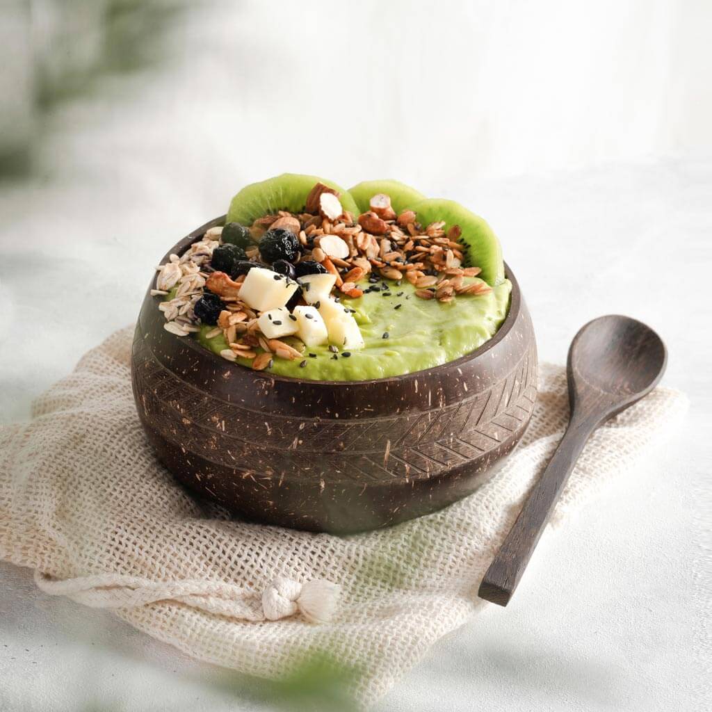 Eco-friendly Coconut Bowls & Spoons Set of 4