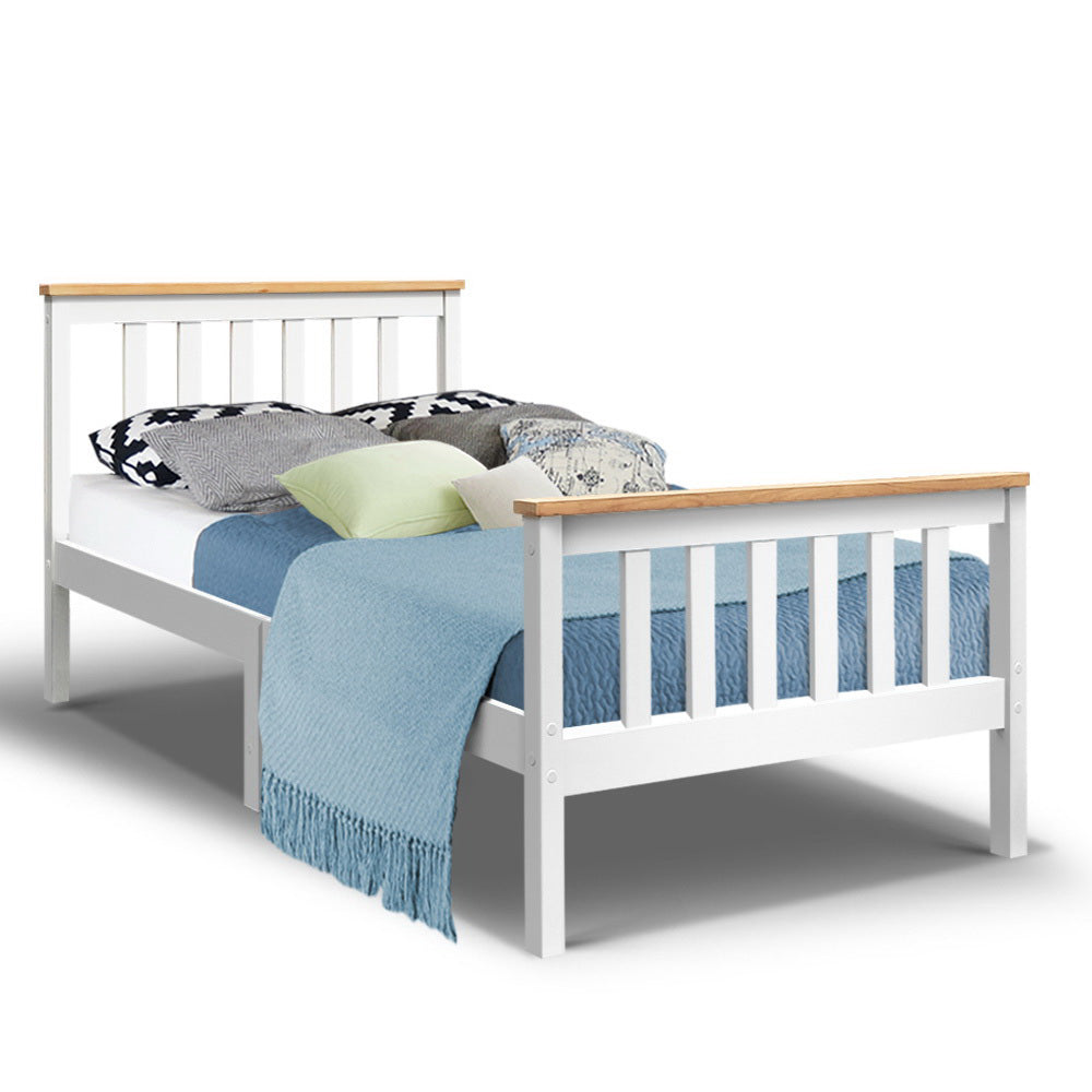 NNEDSZ Single Wooden Bed Frame Bedroom Furniture Kids