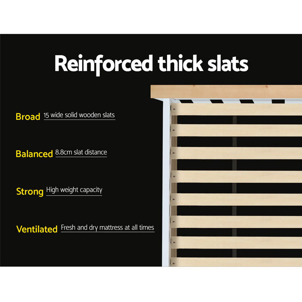 NNEDSZ Single Wooden Bed Frame Bedroom Furniture Kids