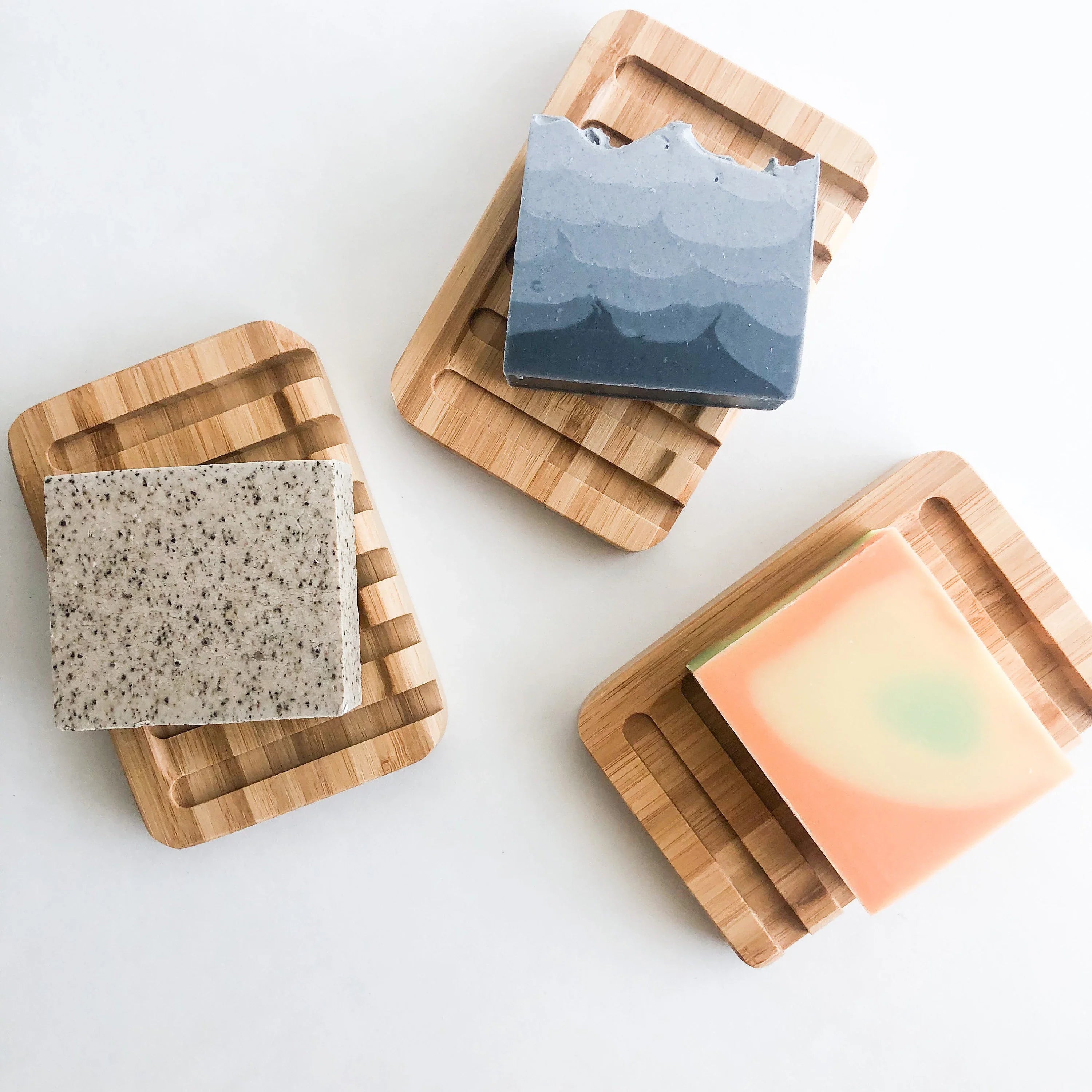 Natural Organic Bamboo Soap Dish - Biodegradable Plastic Free Zero Waste Soap Holder - Sustainable Living & Bathroom