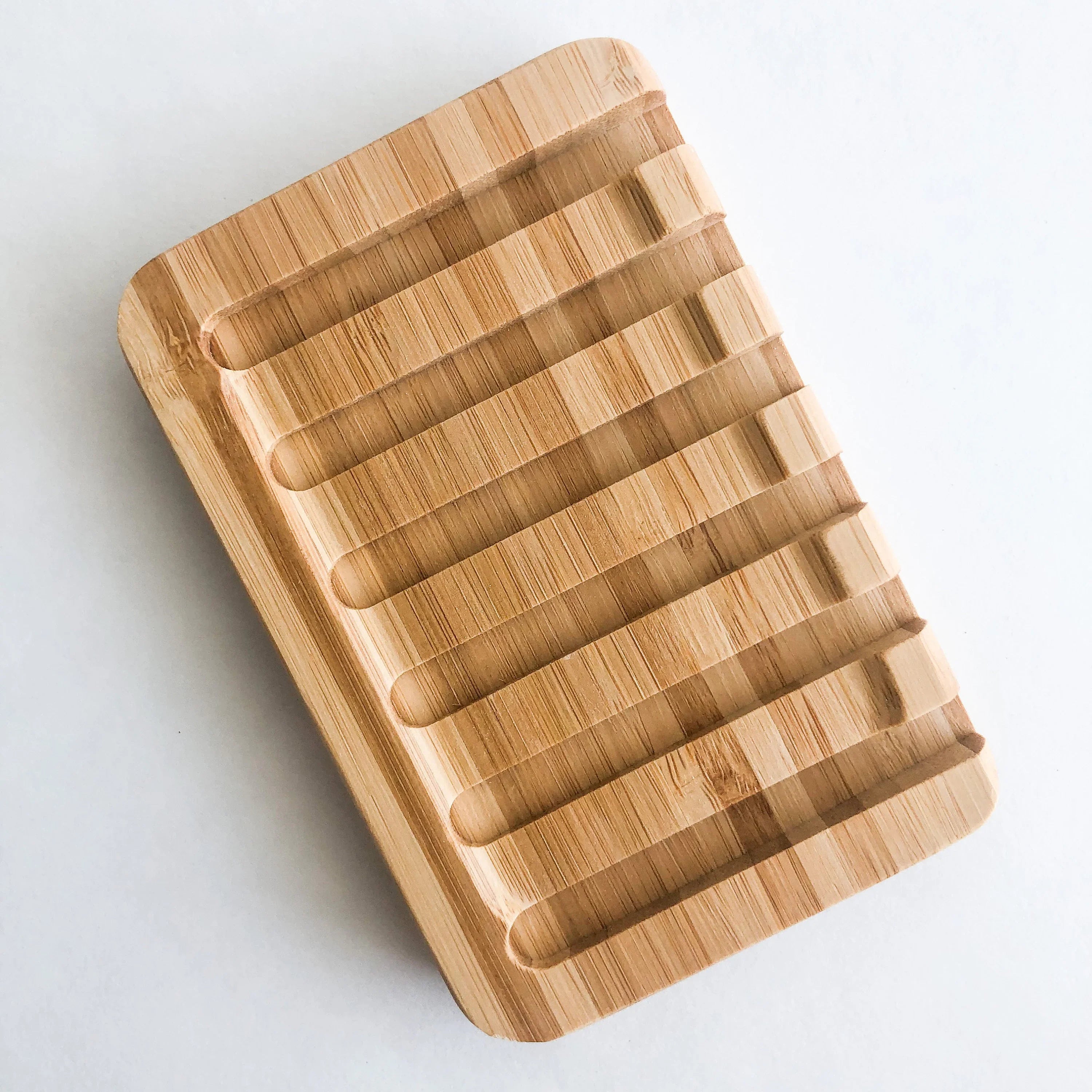 Natural Organic Bamboo Soap Dish - Biodegradable Plastic Free Zero Waste Soap Holder - Sustainable Living & Bathroom