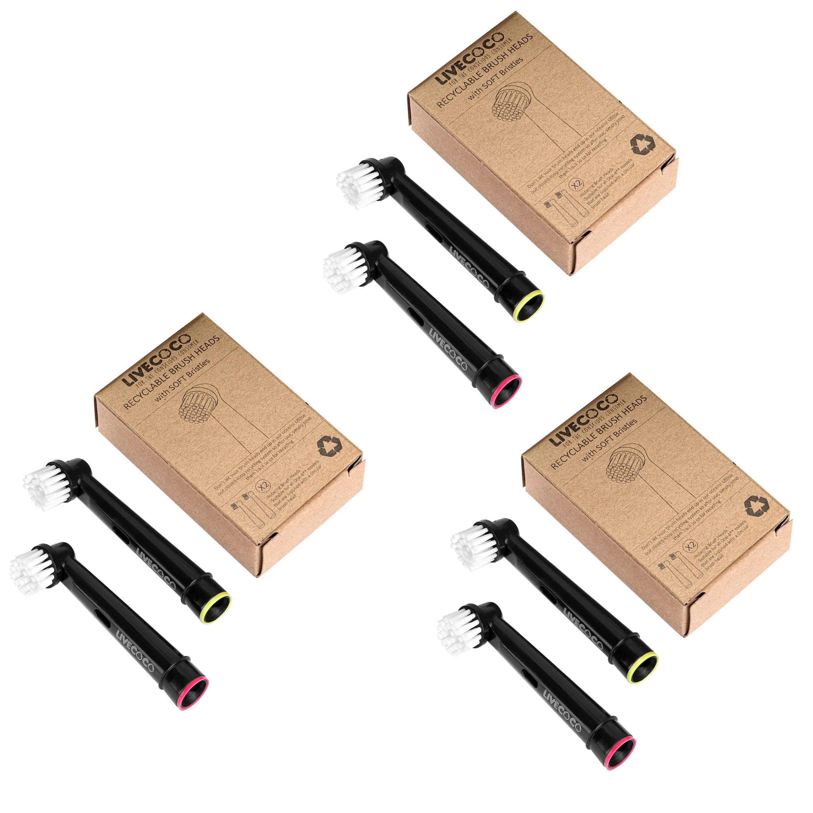 LiveCoco™ Recyclable Toothbrush Heads